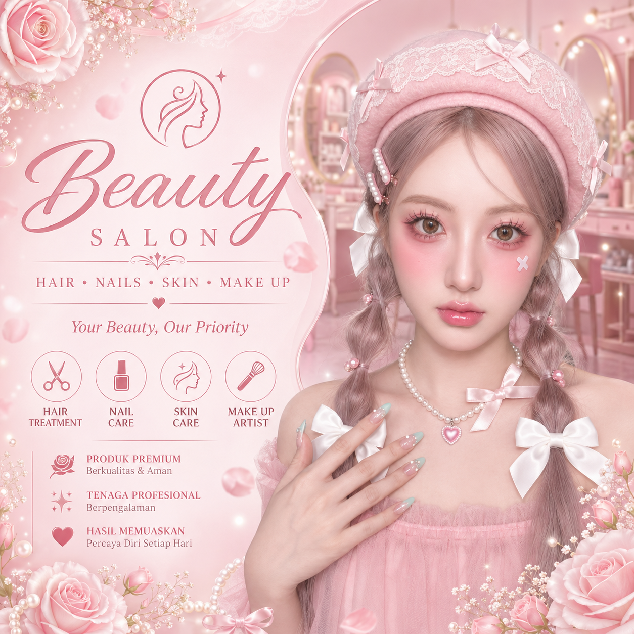 Beauty Salon Tampil Lebih Fresh dan Rapi Setiap Hari